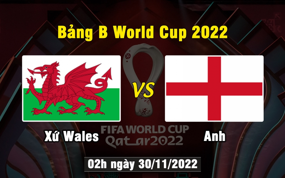 Nhận định, soi kèo Xứ Wales vs Anh, 02h ngày 30/11/2022 - Bảng B World Cup 2022