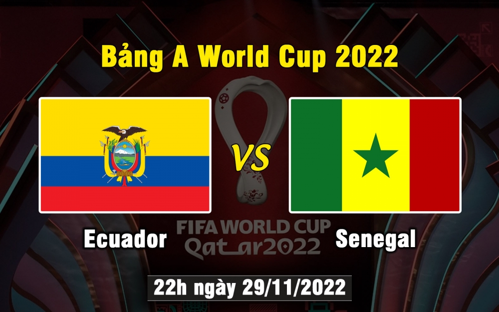 Nhận định, soi kèo Ecuador vs Senegal, 22h ngày 29/11/2022 - Bảng A World Cup 2022